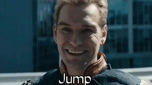 Homelander The Boy Jump Meme GIF