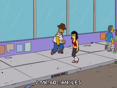 Homeless Beggar Homer Simpson Singing GIF