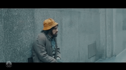 Homeless James Franco Christmas Charity GIF