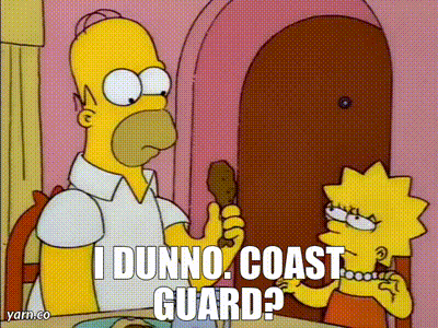 Homer and Lisa Simpson Sitting at Table with Food