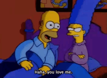 Homer and Marge Simpson Talking