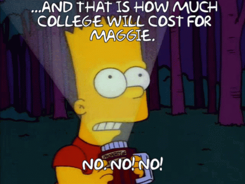 Homer Bart Simpson Panicking For Maggie College GIF