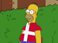 Homer Bush Simpson Denmark Italy Shirt GIF