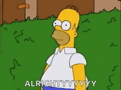 Homer Bushes Alrightyyyyyy GIF