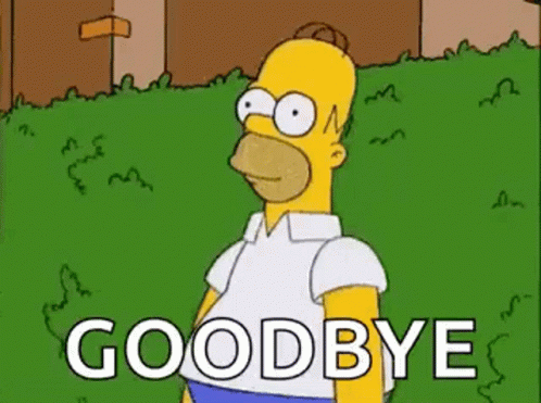 Homer Bushes Goodbye Good Bye GIF