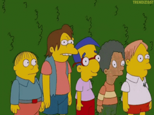 Homer Bushes Kids Disappearing The Simpsons GIF