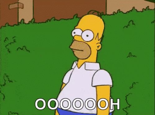 Homer Bushes Ooooooh GIF