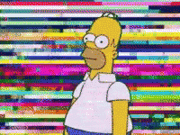 Homer Disappearing Retro GIF