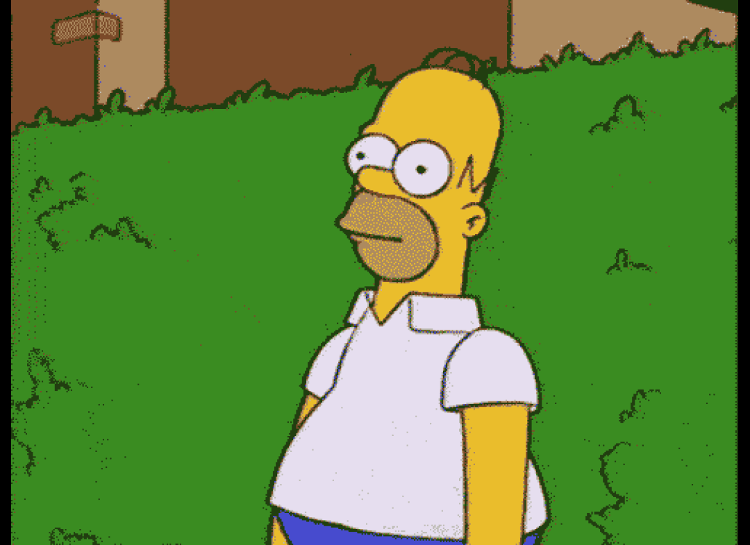 Hiding Homer Doh GIF