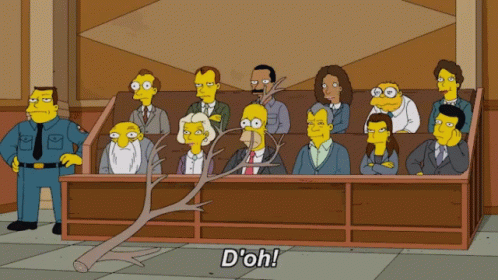 Homer In A Court Doh GIF