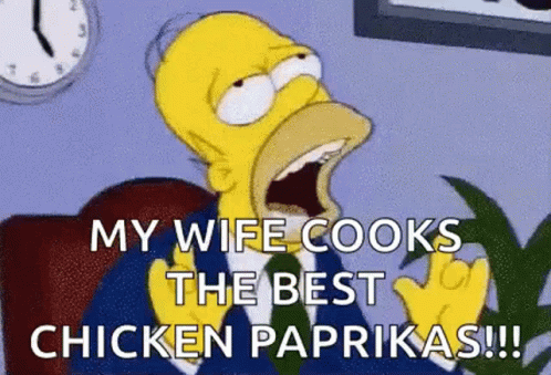 Homer Drooling Best Chicken Paprikas GIF