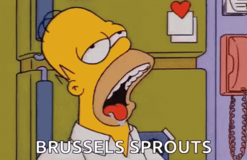 Homer Drooling Brussels Sprouts GIF