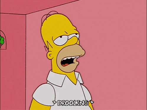 Homer Drooling While Standing GIF