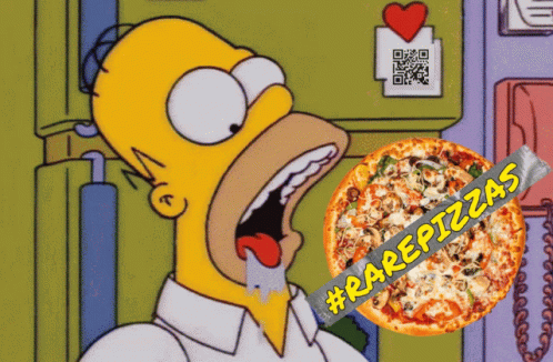 Homer Drooling Pizzas GIF