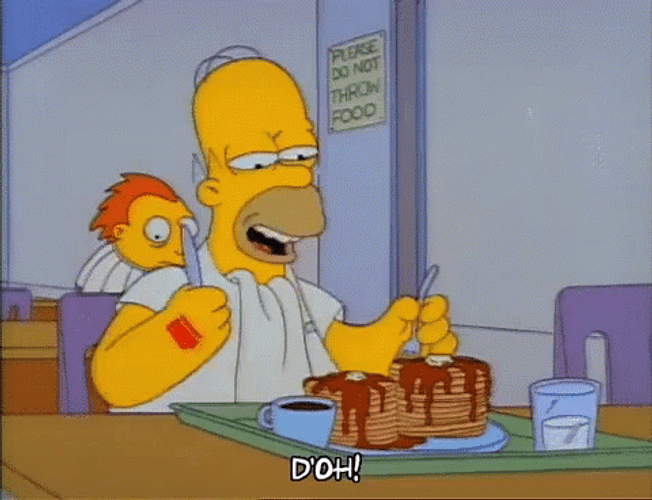 Homer Eating Pancakes Doh GIF