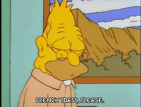 Homer French Toast Please GIF