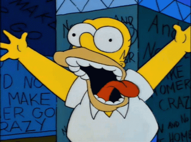 Homer Getting Insane GIF