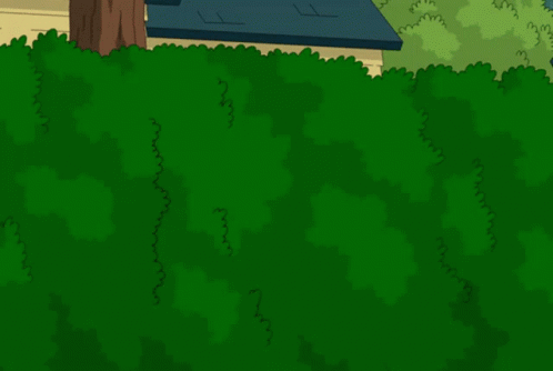 Homer Simpson Peeking From Bush GIF