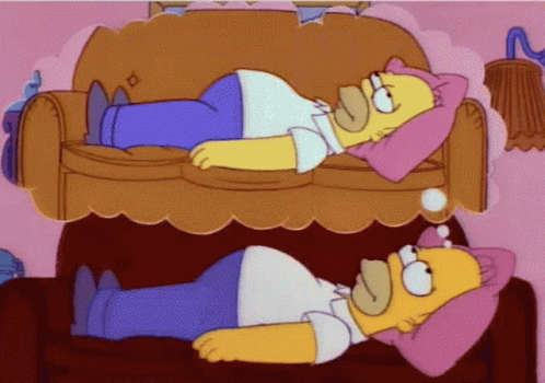 Homer Simpson Dreaming Of Himself GIF