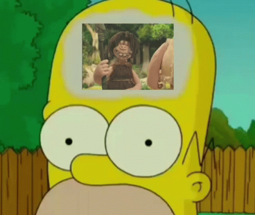 Homer Simpson Jungle Man Meme GIF