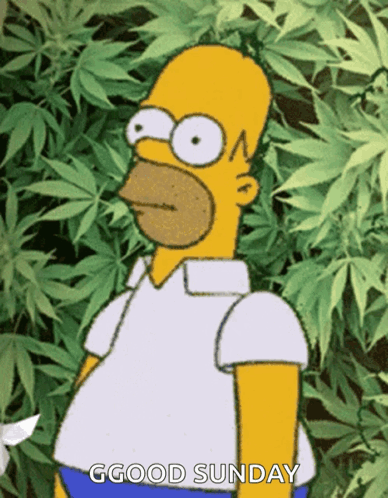 Homer Hiding On Good Sunday GIF