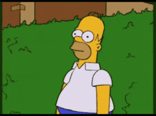 Homer Hiding Slowly GIF