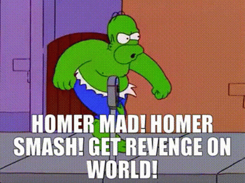 Homer Mad Homer Smash GIF