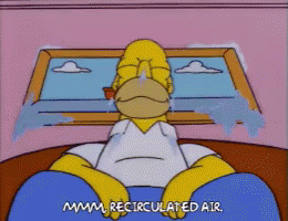 Homer Simpson Air Conditioning GIF