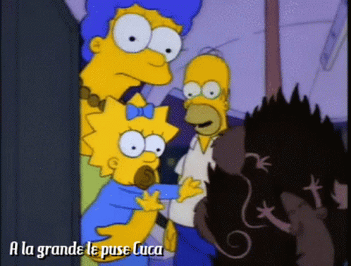 Homer Simpson and Maggie Simpson A La Grande Le Puse Cuca