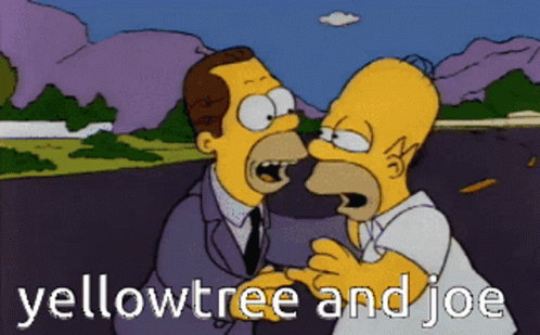 Homer Simpson And Man With Yellowtree And Joe GIF