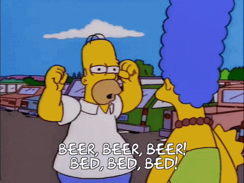 Homer Simpson And Marge Simpson Standing Together GIF