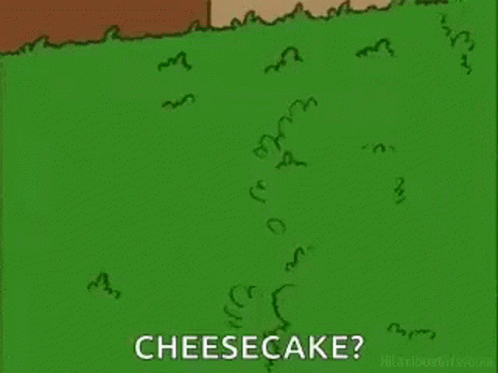 Homer Simpson Appearing In Bushes Cheesecake GIF