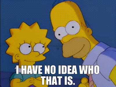 Homer Simpson Asking Who Is That GIF