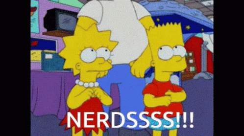 Homer Simpson Attacking The Nerds GIF