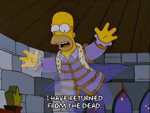 Homer Simpson Back From The Dead GIF