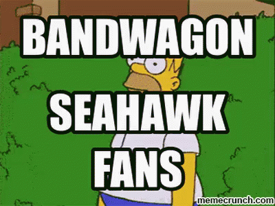 Homer Simpson Bandwagon Seahawk Fans