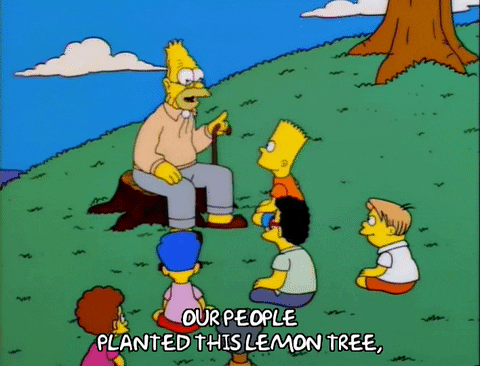 Homer Simpson Be Wise Our People Planted This Tree GIF