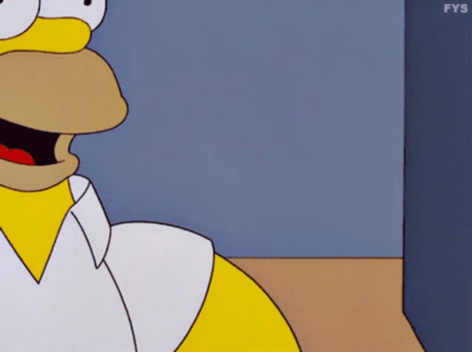 Homer Simpson Beer Muscles GIF