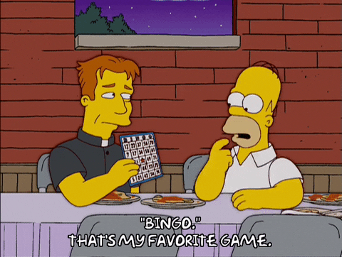 Homer Simpson Bingo Game GIF