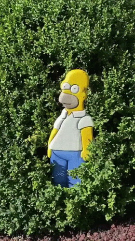 Homer Simpson Bush 280 X 498 Gif GIF
