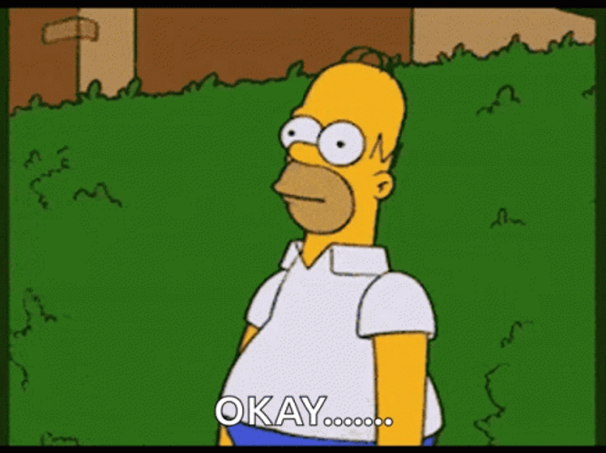 Homer Simpson Bush GIF