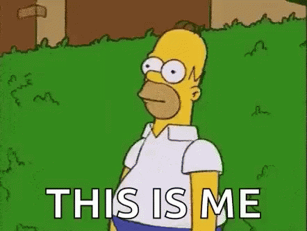 Homer Simpson By The Bushes This Is Me Hiding Meme GIF