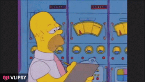 Homer Simpson Checking The Checklist GIF