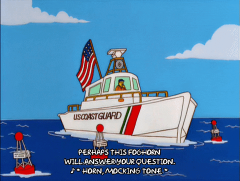 Homer Simpson Coast Guard GIF