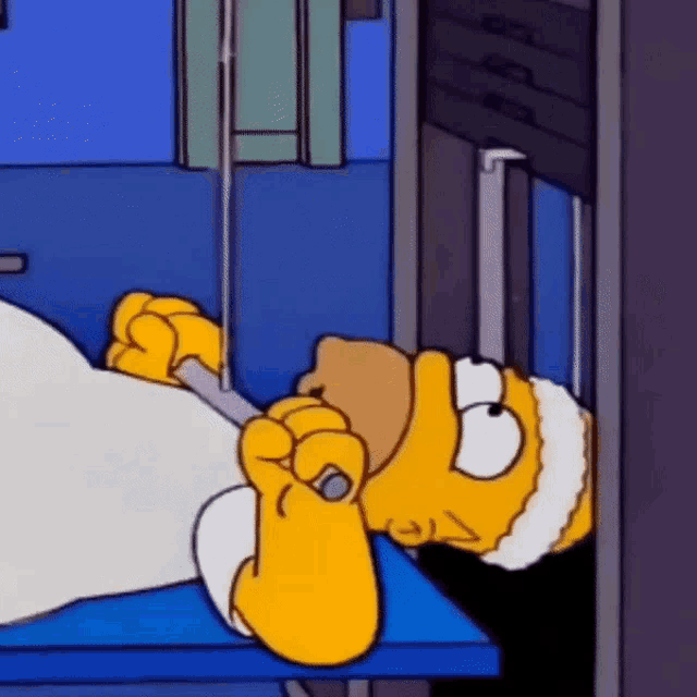 Homer Simpson Doh Failed Lifting Weights GIF