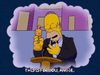 Homer Simpson Dreaming For Angie GIF