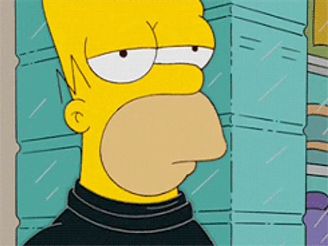 Homer Simpson Drinking Coffee GIF