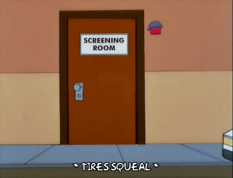 Homer Simpson Driving Golf Cart GIF