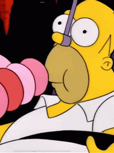 Homer Simpson Drooling 371 X 498 Gif GIF