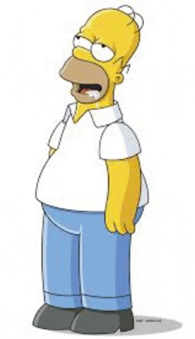 Homer Simpson Drooling Donut GIF